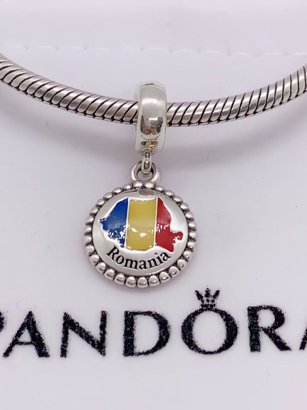 Pandora Romania  Map Exclusive Charm Pendant